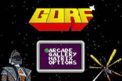 Gorf (Homebrew) — Title screen